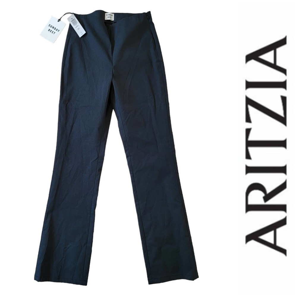 🛑 2 / $40 Sale! Aritzia × Sunday Best Black Meridia Pant NWT - Size 00